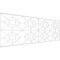 Ekena Millwork Set of Four Panels for 94 1/2"W x 32 1/4"H Jamestown Fretwork Wainscot Wall Paneling WPKP16X01X47JTN - alternate 1